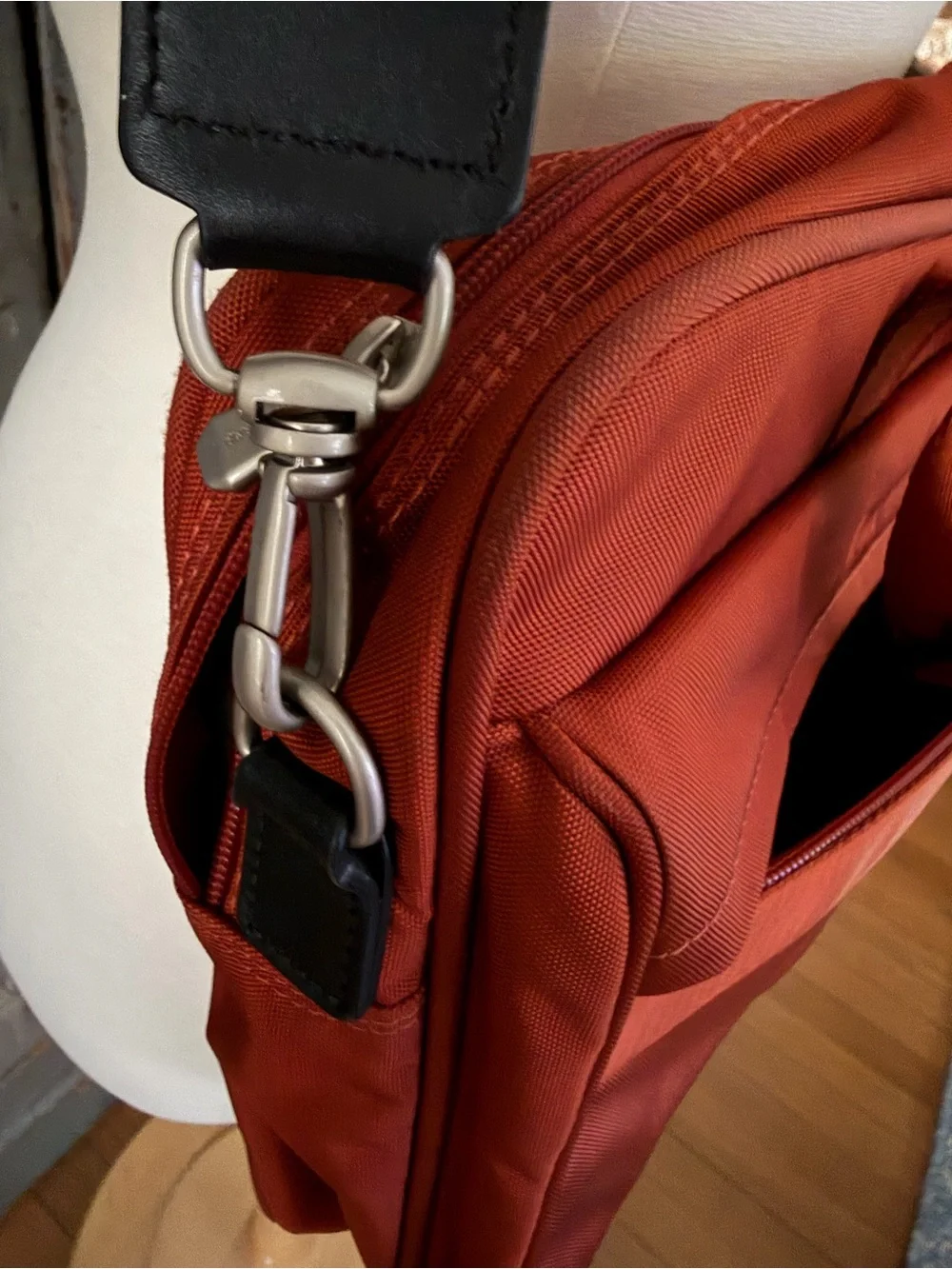 Longchamp Burnt Orange Travel Briefcase Bag